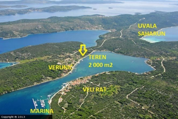 Dugi Otok - Verunić, prekrasan teren uz more